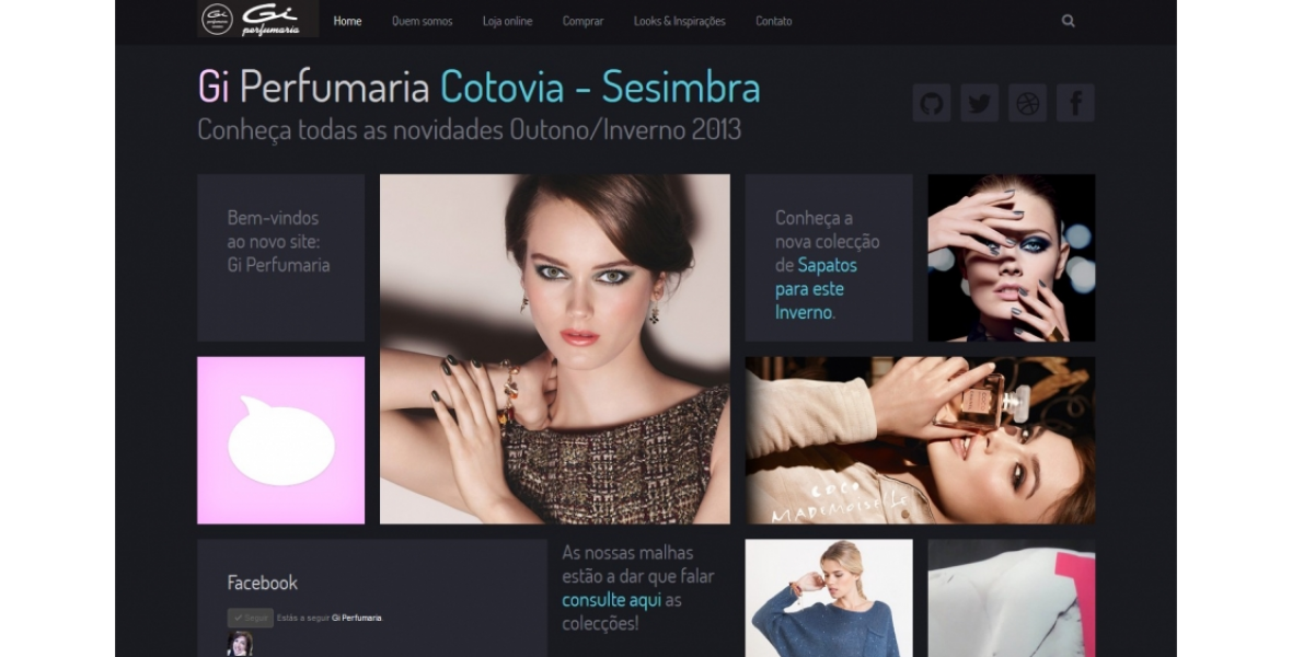 Gi Perfumaria com novo site 7app e gestão de redes sociais