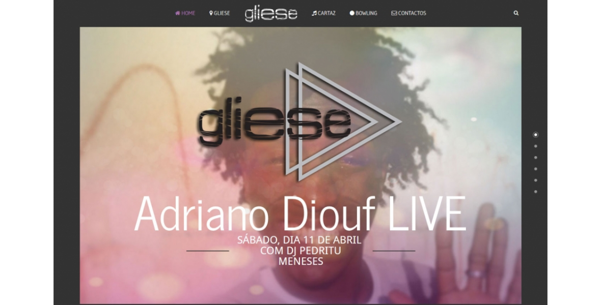 Já está online o novo site do GlieseBar em Sesimbra