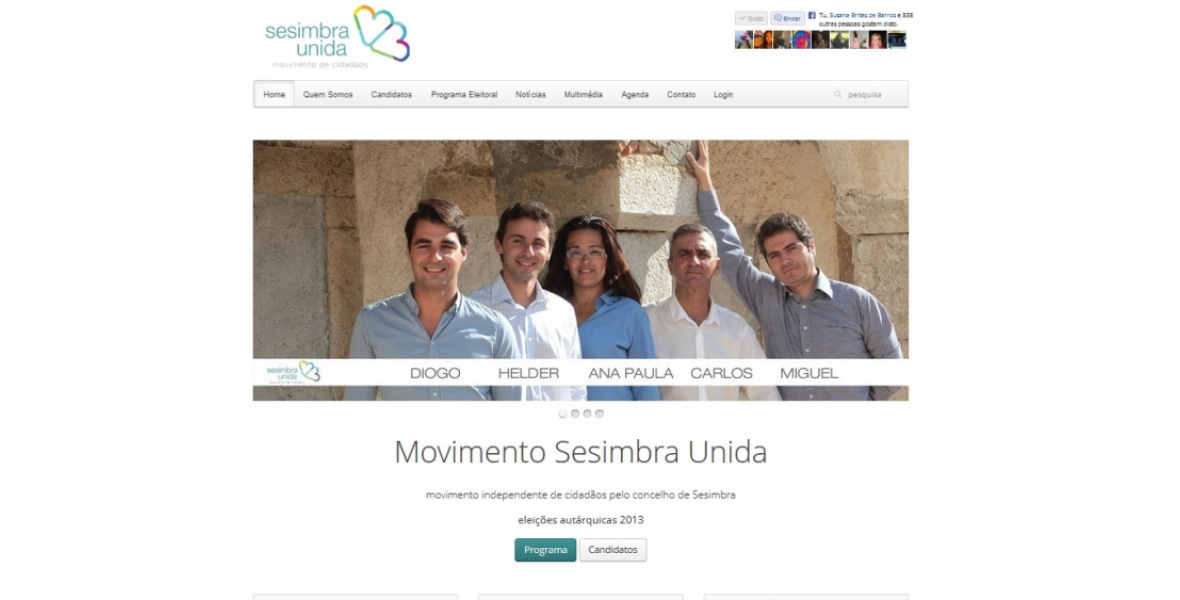 Movimento Independente Sesimbra Unida com site 7App